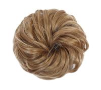 Human Hair Messy Buns Synthetic Curly Donut Chignon Hairpieces Elastic Hair Band Updo Chignon Fluffy Messy Scrunchies Hair Bun Ponytail Hair Extensions for Women Girls Kids(1/2Pcs) Bun Hair Piece(1 PC