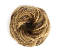 Human Hair Messy Buns Synthetic Curly Donut Chignon Hairpieces Elastic Hair Band Updo Chignon Fluffy Messy Scrunchies Hair Bun Ponytail Hair Extensions for Women Girls Kids(1/2Pcs) Bun Hair Piece(2 pc