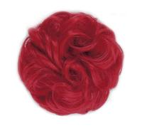 Human Hair Messy Buns Synthetic Curly Donut Chignon Hairpieces Elastic Hair Band Updo Chignon Fluffy Messy Scrunchies Hair Bun Ponytail Hair Extensions for Women Girls Kids(1/2Pcs) Bun Hair Piece(1 PC