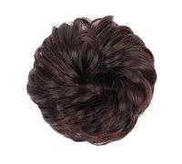 Human Hair Messy Buns Synthetic Curly Donut Chignon Hairpieces Elastic Hair Band Updo Chignon Fluffy Messy Scrunchies Hair Bun Ponytail Hair Extensions for Women Girls Kids(1/2Pcs) Bun Hair Piece(2 pc