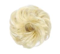 Human Hair Messy Buns Synthetic Curly Donut Chignon Hairpieces Elastic Hair Band Updo Chignon Fluffy Messy Scrunchies Hair Bun Ponytail Hair Extensions for Women Girls Kids(1/2Pcs) Bun Hair Piece(2 pc