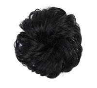 Human Hair Messy Buns Synthetic Curly Donut Chignon Hairpieces Elastic Hair Band Updo Chignon Fluffy Messy Scrunchies Hair Bun Ponytail Hair Extensions for Women Girls Kids(1/2Pcs) Bun Hair Piece(2 pc