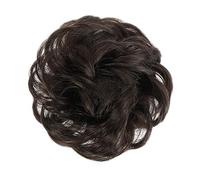 Human Hair Messy Buns Synthetic Curly Donut Chignon Hairpieces Elastic Hair Band Updo Chignon Fluffy Messy Scrunchies Hair Bun Ponytail Hair Extensions for Women Girls Kids(1/2Pcs) Bun Hair Piece(2 pc