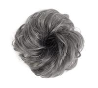 Human Hair Messy Buns Synthetic Curly Donut Chignon Hairpieces Elastic Hair Band Updo Chignon Fluffy Messy Scrunchies Hair Bun Ponytail Hair Extensions for Women Girls Kids(1/2Pcs) Bun Hair Piece(2 pc
