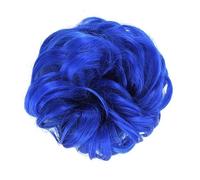 Human Hair Messy Buns Synthetic Curly Donut Chignon Hairpieces Elastic Hair Band Updo Chignon Fluffy Messy Scrunchies Hair Bun Ponytail Hair Extensions for Women Girls Kids(1/2Pcs) Bun Hair Piece(2 pc