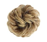 Human Hair Messy Buns Synthetic Curly Donut Chignon Hairpieces Elastic Hair Band Updo Chignon Fluffy Messy Scrunchies Hair Bun Ponytail Hair Extensions for Women Girls Kids(1/2Pcs) Bun Hair Piece(2 pc
