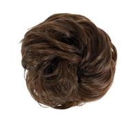 Human Hair Messy Buns Synthetic Curly Donut Chignon Hairpieces Elastic Hair Band Updo Chignon Fluffy Messy Scrunchies Hair Bun Ponytail Hair Extensions for Women Girls Kids(1/2Pcs) Bun Hair Piece(1 PC