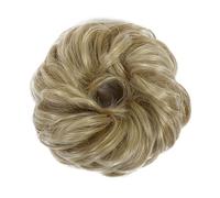 Human Hair Messy Buns Synthetic Curly Donut Chignon Hairpieces Elastic Hair Band Updo Chignon Fluffy Messy Scrunchies Hair Bun Ponytail Hair Extensions for Women Girls Kids(1/2Pcs) Bun Hair Piece(2 pc