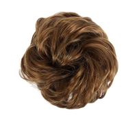 Human Hair Messy Buns Synthetic Curly Donut Chignon Hairpieces Elastic Hair Band Updo Chignon Fluffy Messy Scrunchies Hair Bun Ponytail Hair Extensions for Women Girls Kids(1/2Pcs) Bun Hair Piece(2 pc