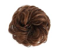 Human Hair Messy Buns Synthetic Curly Donut Chignon Hairpieces Elastic Hair Band Updo Chignon Fluffy Messy Scrunchies Hair Bun Ponytail Hair Extensions for Women Girls Kids(1/2Pcs) Bun Hair Piece(2 pc