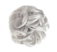 Human Hair Messy Buns Synthetic Curly Donut Chignon Hairpieces Elastic Hair Band Updo Chignon Fluffy Messy Scrunchies Hair Bun Ponytail Hair Extensions for Women Girls Kids(1/2Pcs) Bun Hair Piece(2 pc