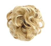 Human Hair Messy Buns Synthetic Curly Donut Chignon Hairpieces Elastic Hair Band Updo Chignon Fluffy Messy Scrunchies Hair Bun Ponytail Hair Extensions for Women Girls Kids(1/2Pcs) Bun Hair Piece(2 pc
