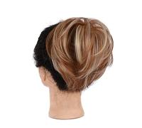 Human Hair Messy Buns Synthetic Hair Bun Ponytail Extension, Straight Hairpiece Fully Short Ponytail Bun Extensions Hair Accessories Elastic Easy Scrunchie for Women Bun Hair Piece(16H613)