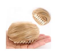 Human Hair Messy Buns Women's Buns Hair Extensions Claw Clip Messy Bun Hair Piece Synthetic Curly Chignon Claw Clip in Ponytail Hairpieces Tousled Updo Hair Extensions Bun Hair Piece(008)