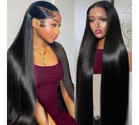 Human Hair Wig 28 Inch Density 200 13x4 HD Lace Front Wig Human Hair Wigs Pre Plucked No Glue Human Hair Wigs