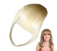 Human Hair Wig Bangs - Natural Fringe with Temples, Real Clip Extensions for Women | Perfect for Photography Makeup Styling, Dating, Fashion Outfits, Beauty Travel Looks, Everyday Transformations