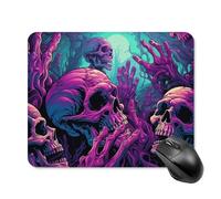 Human Hands and Bones Mouse Pad Square Laptop Mouse Mat Cute Computer Mousepad Keyboard Pad Non-Slip Desk Pads for Gaming Office Work Home 20 * 25cm