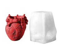 Human Heart Carved Silicone Flowerpot Mold Easy Release Dishwasher Safe Epoxy Flower Pot Container Multipurpose Silicone Craft Mold