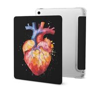 Human Heart Colorful Cute Tablet Case with Pencil Holder Lightweight Hard Protective Cover Compatible with Ipad 2020 /Pro 2020/2020 AIR 4 /Pro 2021