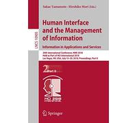 Human Interface & Management of Information – HIMI 2018 (Lecture Notes in Computer Science 10905)