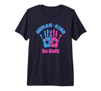 Human Kind Be Both Kindness People Hands Coming Together Premium T-Shirt