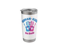 Human Kind Be Both Kindness People Hands Coming Together Stainless Steel Insulated Tumbler