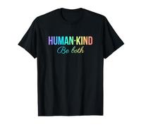 Human Kind. Be Both - Rainbow Palette Value Graphic T-Shirt