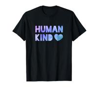 Human Kind - Heart Watercolor Design Value Graphic T-Shirt