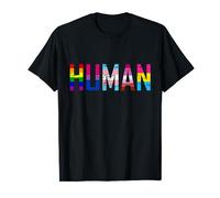 HUMAN LGBT Flag - Gay Bi Trans Lesbian Pansexual Pride T-Shirt