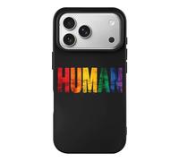 Human LGBT Flag Gay Proud Funny Case Compatible with iPhone 17 17 Air 17 Pro 17 Pro Max Protective Phone Cover