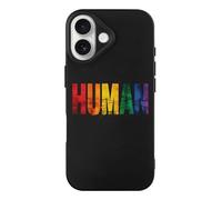 Human LGBT Flag Gay Proud Funny Case Compatible with iPhone 17 17 Air 17 Pro 17 Pro Max Protective Phone Cover