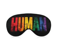 Human LGBT Flag Gay Proud Funny Eye Mask for Sleep with Adjustable Strap Blocks Light Eye Shade Cover