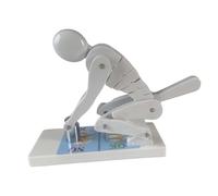 Human Lifting Spine Model, Bendable Weightlifting Back Demonstration Tool, Spine Force Protection Teaching Tool, Spine Education Supplies(White)