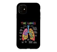 Human Lungs Anatomy Diagram Respiratory System Case for iPhone 11