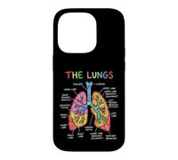 Human Lungs Anatomy Diagram Respiratory System Case for iPhone 14 Pro