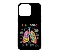 Human Lungs Anatomy Diagram Respiratory System Case for iPhone 15 Pro Max