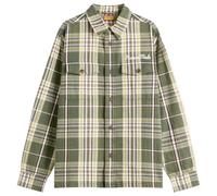 Human Made Men's Heart Patch Check Shirt Green