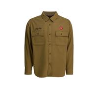 Human Made Work embroidered shirt jacket - Brown S-M