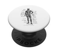 Human Muscle Anatomy Design Gift Idea PopSockets Adhesive PopGrip