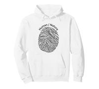 Human Nature Fingerprint Design for Nature Lovers Pullover Hoodie