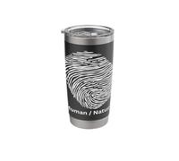 Human Nature Fingerprint Design for Nature Lovers Stainless Steel Insulated Tumbler
