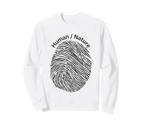 Human Nature Fingerprint Design for Nature Lovers Sweatshirt