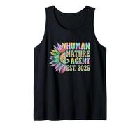 Human Nature Over Agent | Retro Hippie Peace & Tech Ethics Tank Top