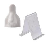 Human Nose Soft Silicone Simulation Model - Practice Body Parts Piercing Mannequin for Ring And Nail Display, Training Tool(White)