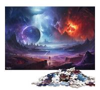 Human on Alien Planet Puzzles for Adults 500 Pieces Puzzle Jigsaws for Adults Home Decoration Puzzle Toys 500pcs (52x38cm)