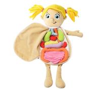 Human Organs Cognitive Doll - Crystal Super Soft Material, 49x33x6cm Size, 156g Weight, Polyester Fiber Filling | Educational Plush Toy Accessory for Kids Anatomy Learning Interactive Play Cognitive D