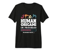Human Origami in Progress Contortionist Contortion Yoga Premium T-Shirt