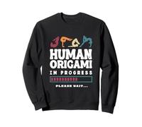 Human Origami In Progress Contortionist Contortion Yoga Sweatshirt