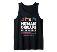 Human Origami in Progress Contortionist Contortion Yoga Tank Top