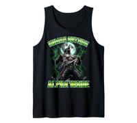 Human Outside Alpha Inside Wolf Design Tank Top